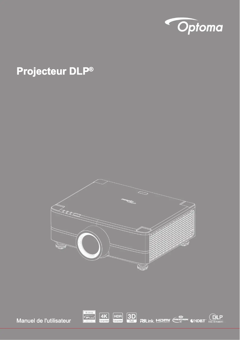 Page n°1 - Manuel utilisateur Optoma ZU725T