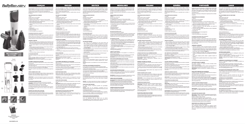 Page 1 de la notice Manuel utilisateur BaByliss T839E