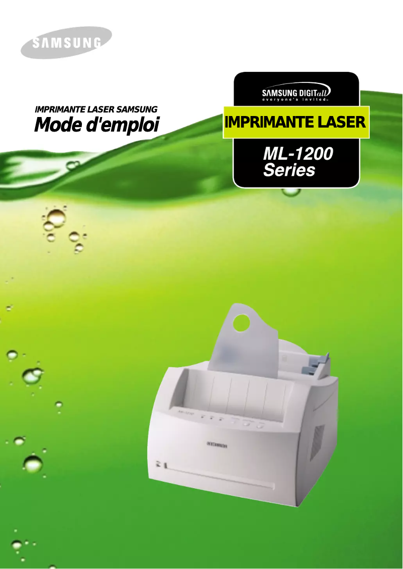 Image de la première page du manuel de l'appareil ML 1210