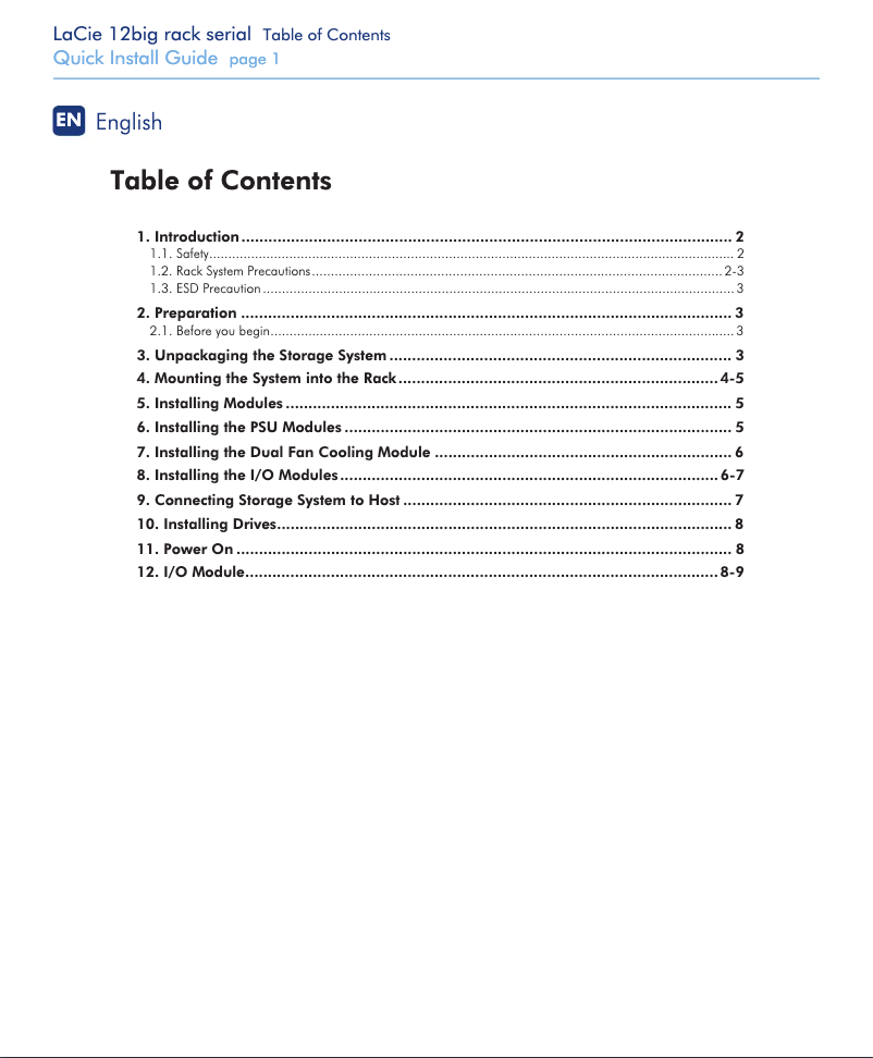 Image de la première page du manuel de l'appareil 12big Rack Serial