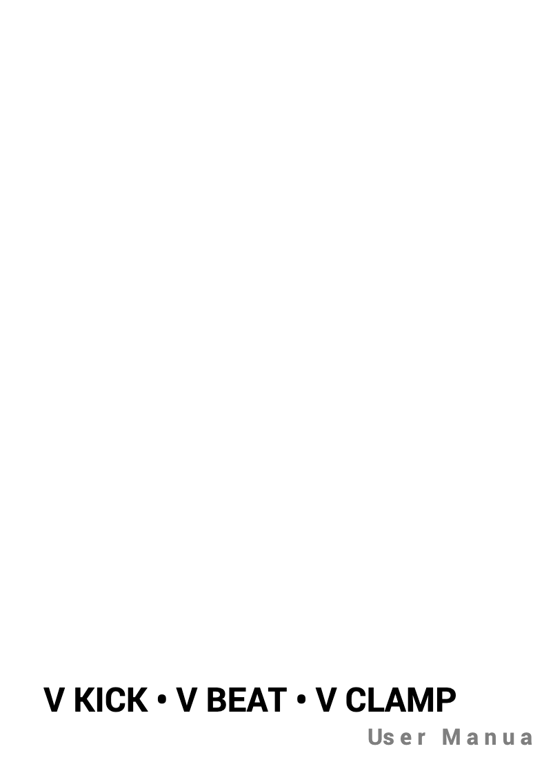 Imagen de la primera página del manual del dispositivo V Beat