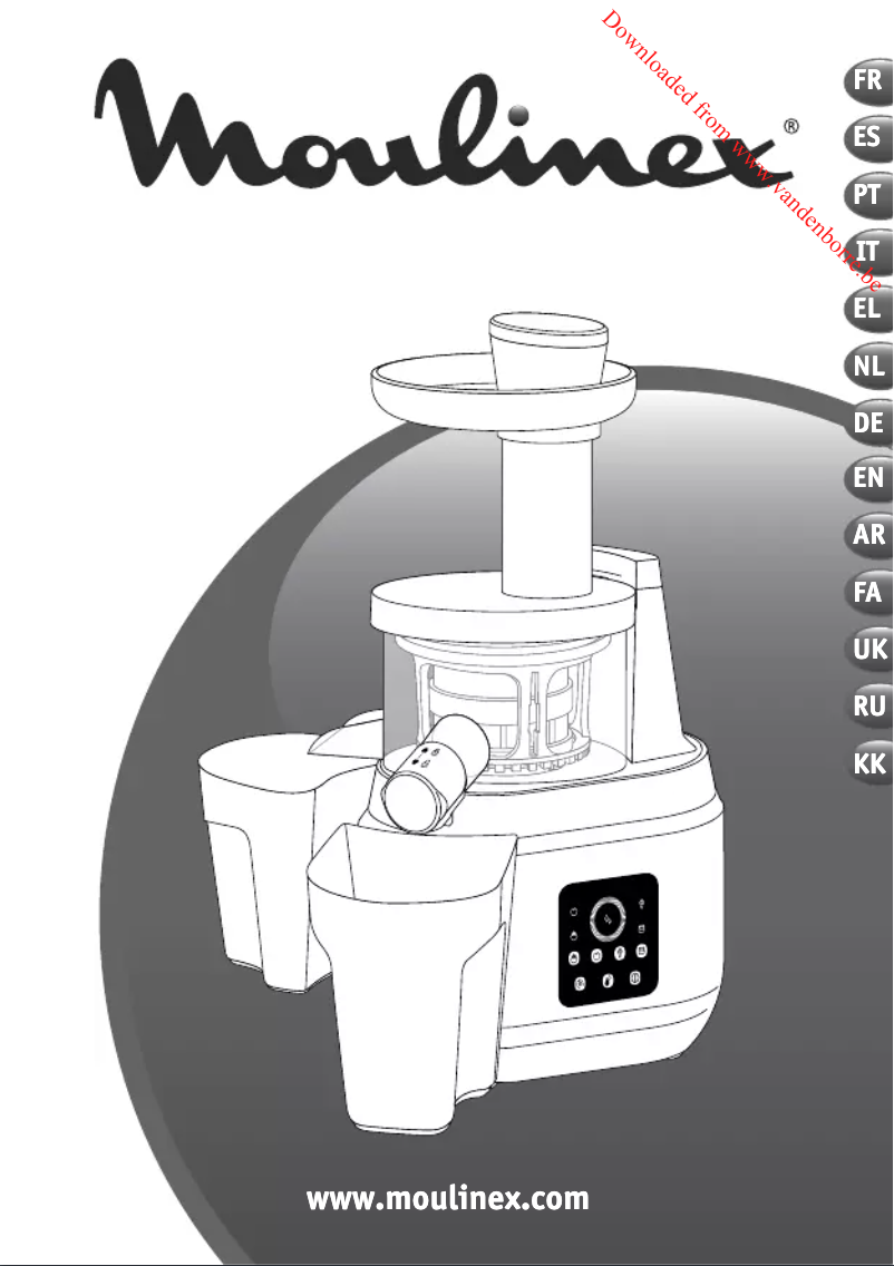 Page n°1 - Manuel utilisateur Moulinex Juice & Clean ZU420E