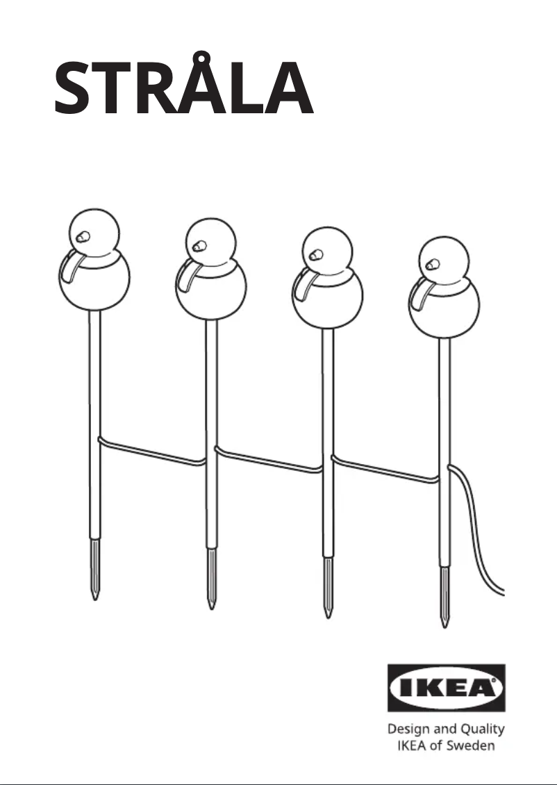 Image de la première page du manuel de l'appareil STRÅLA 905.825.17