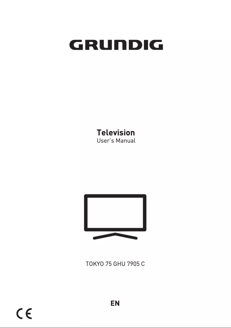 Page 1 de la notice Manuel utilisateur Grundig TOKYO 75 GHU 7905 C