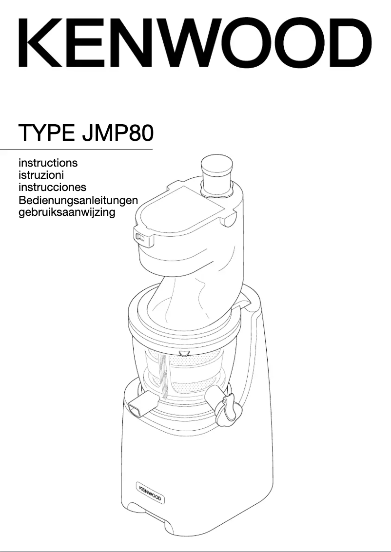 Image de la première page du manuel de l'appareil Pure Juice Pro JMP80