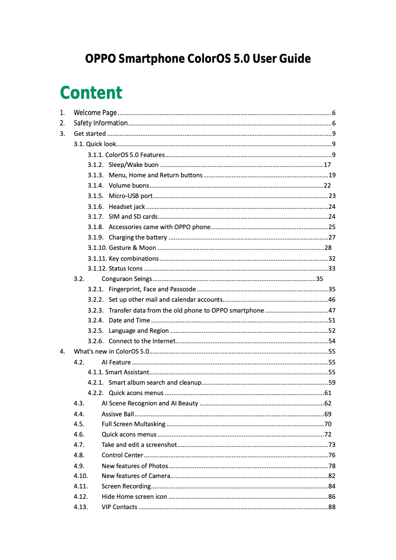 Página 1 del manual Manual de usuario Oppo F1 Plus