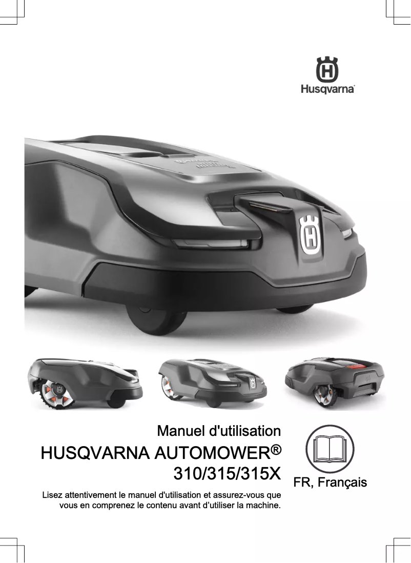Page n°1 - Manuel utilisateur Husqvarna AUTOMOWER 315X