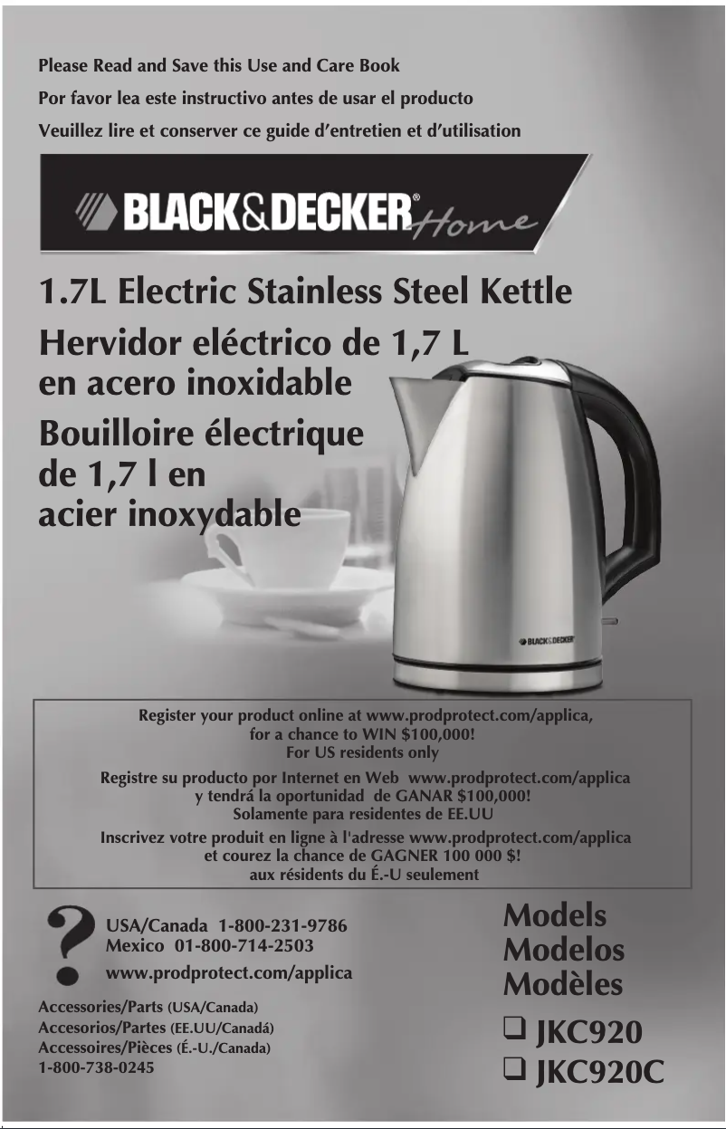 Image de la première page du manuel de l'appareil JKC920C