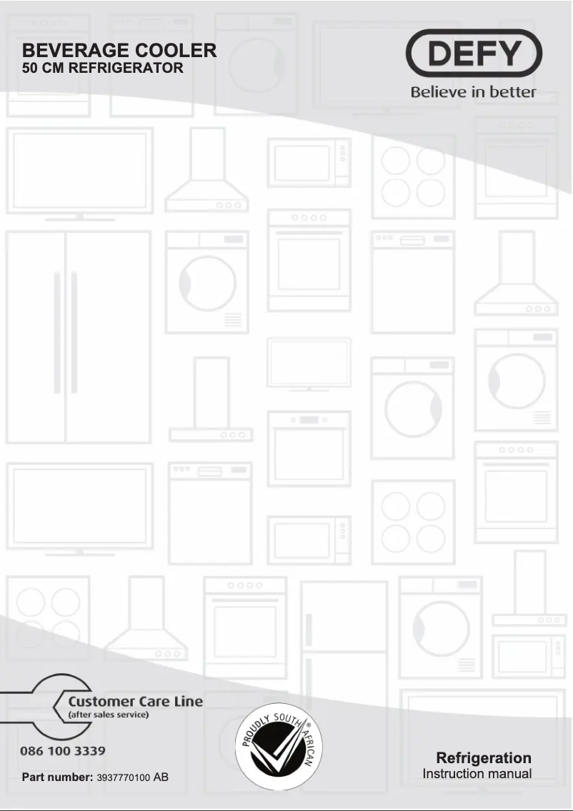 Page 1 de la notice Manuel utilisateur Defy B4802W