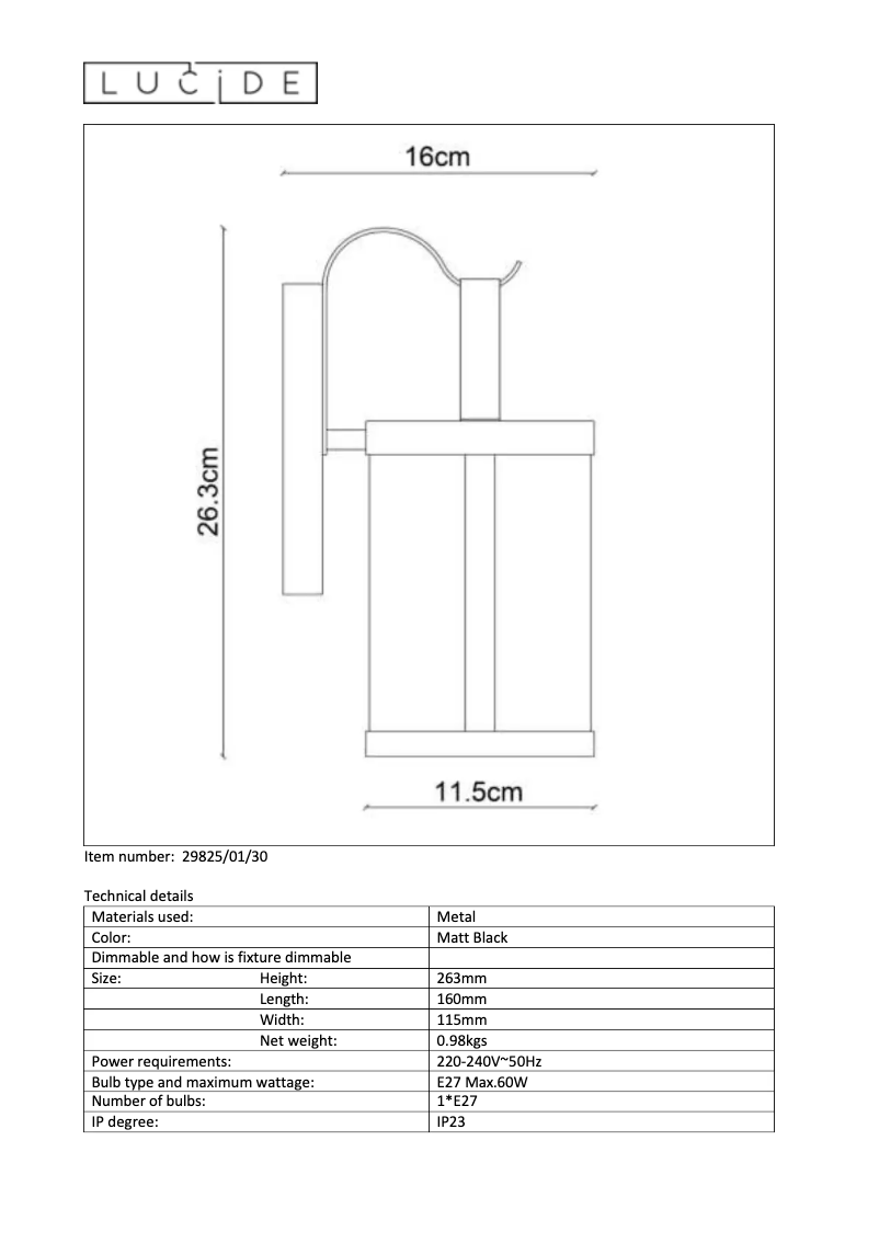 Image de la première page du manuel de l'appareil Lindelo