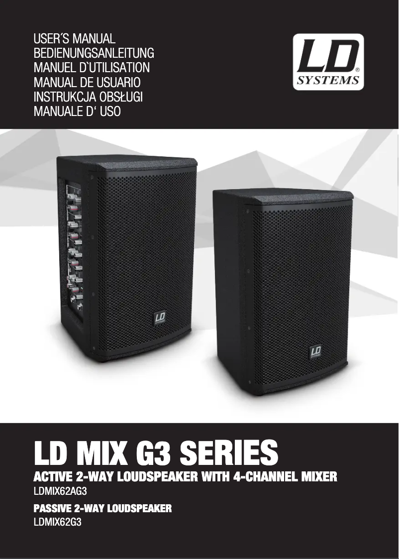 Página 1 del manual Manual de usuario LD Systems MIX 6 G3