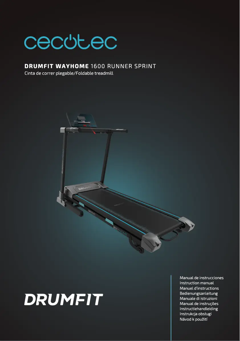 Page n°1 - Manuel utilisateur Cecotec DrumFit WayHome 1600 Runner Sprint