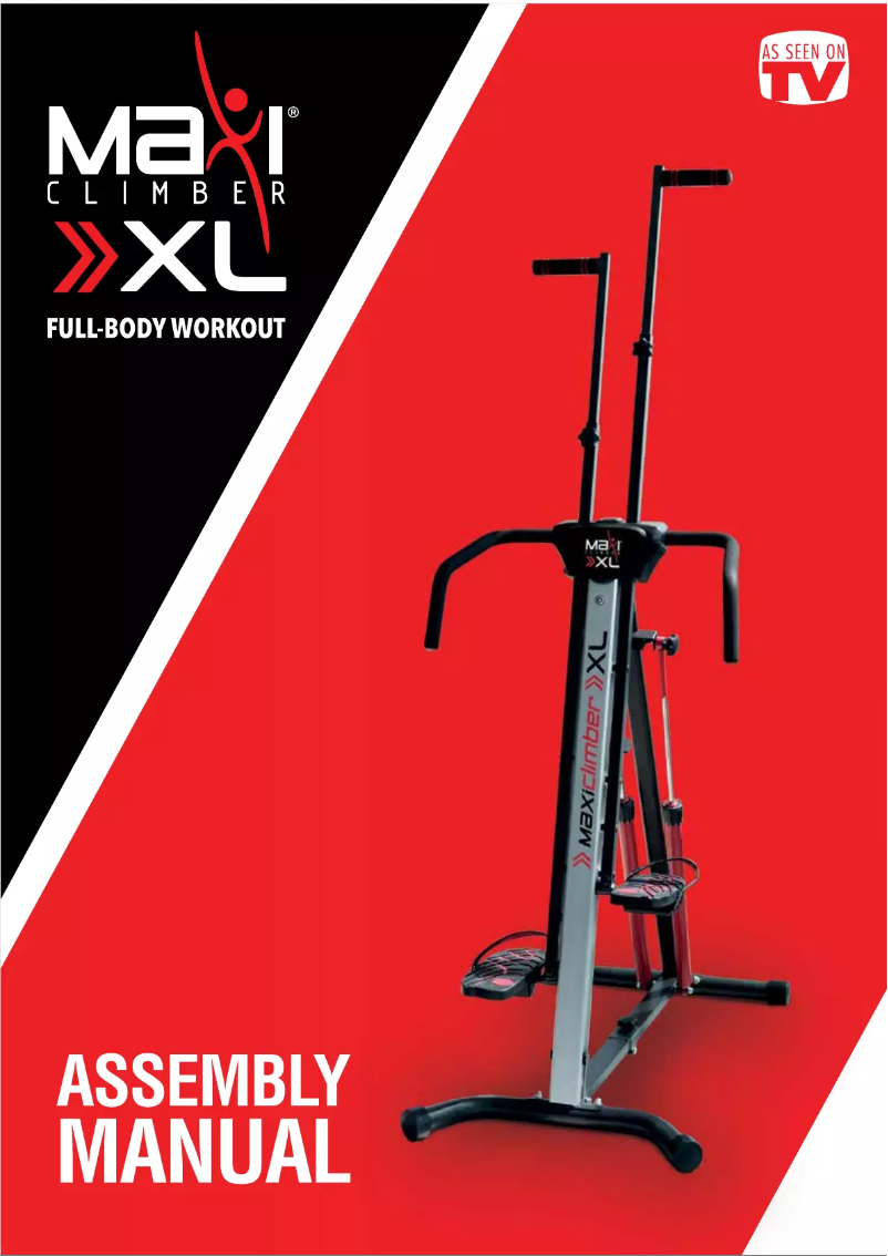 Page n°1 - Manuel utilisateur MaxiClimber XL