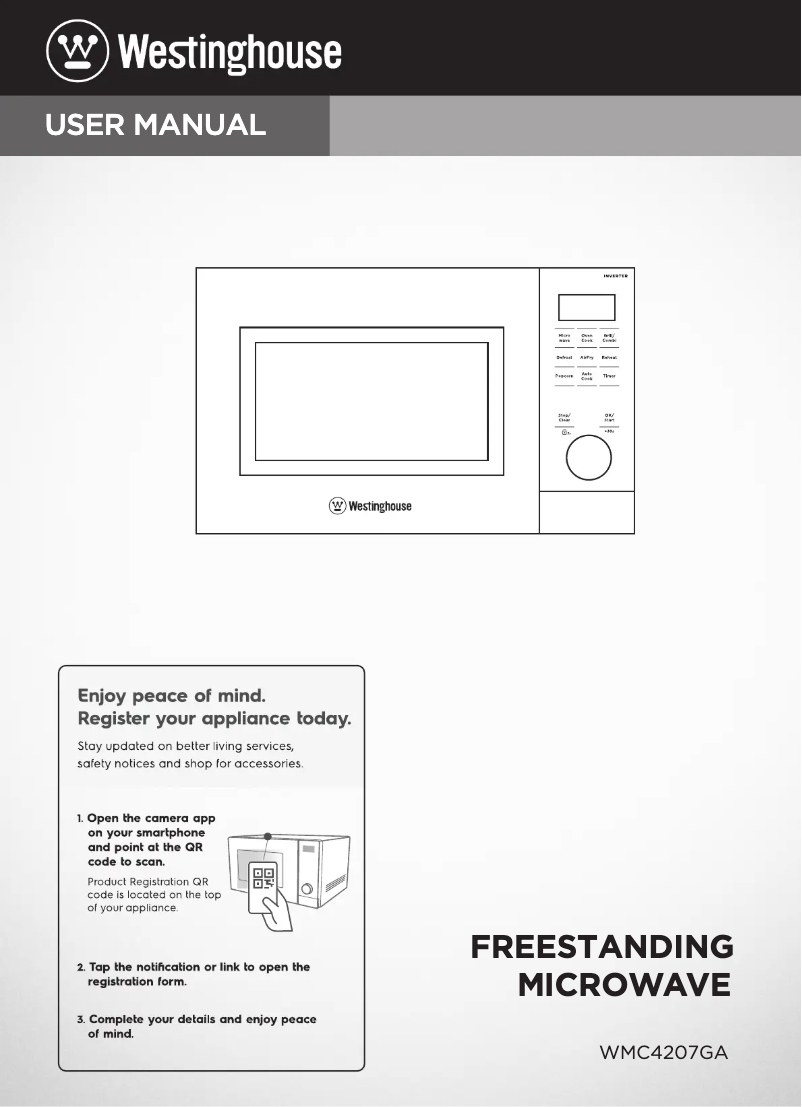 Página 1 del manual Manual de usuario Westinghouse WMC4207GA