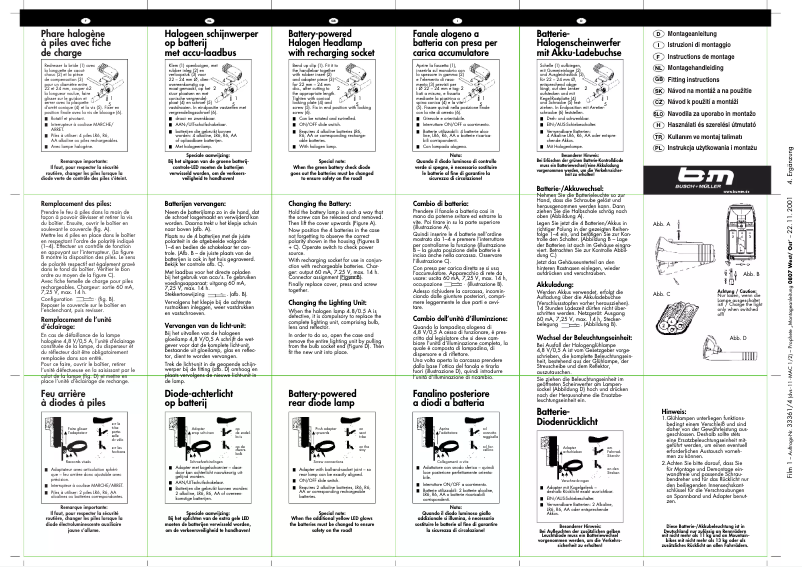 Página 1 del manual Manual de usuario Busch + Müller Relite-D