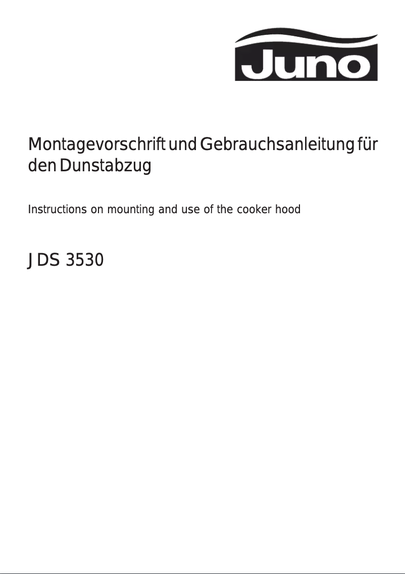 Page 1 de la notice Manuel utilisateur Juno JDS3530B