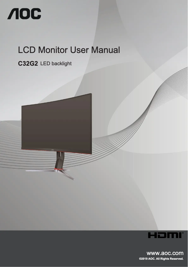 Page n°1 - Manuel utilisateur AOC C32G2