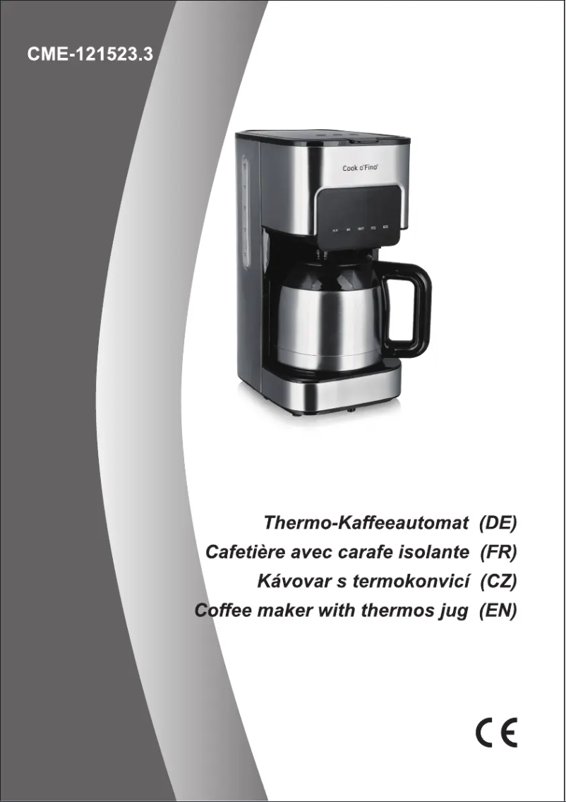 Image de la première page du manuel de l'appareil CME-121523.3