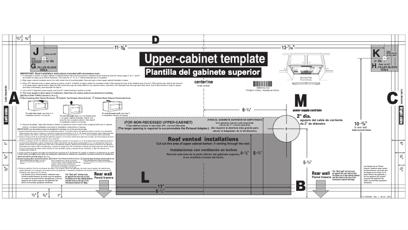 Page 1 de la notice Instructions / montage Hotpoint RVM5160DHWW