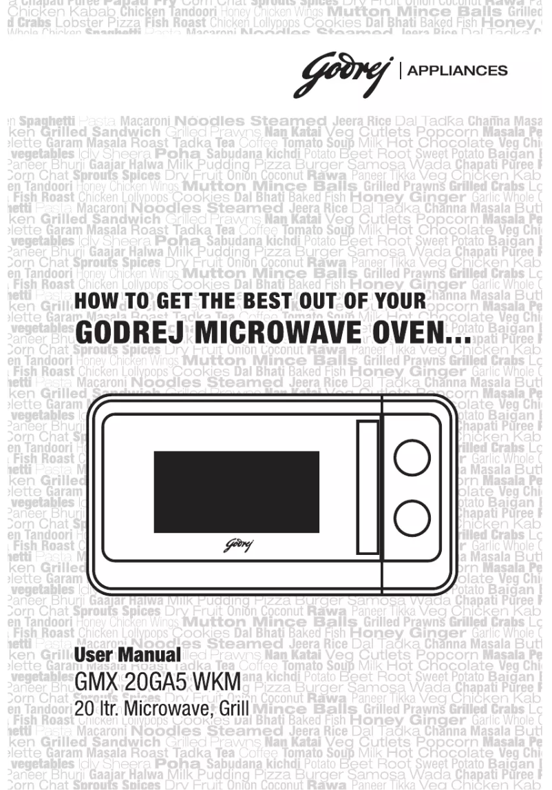 Página 1 del manual Manual de usuario Godrej GMX 20GA5 WKM