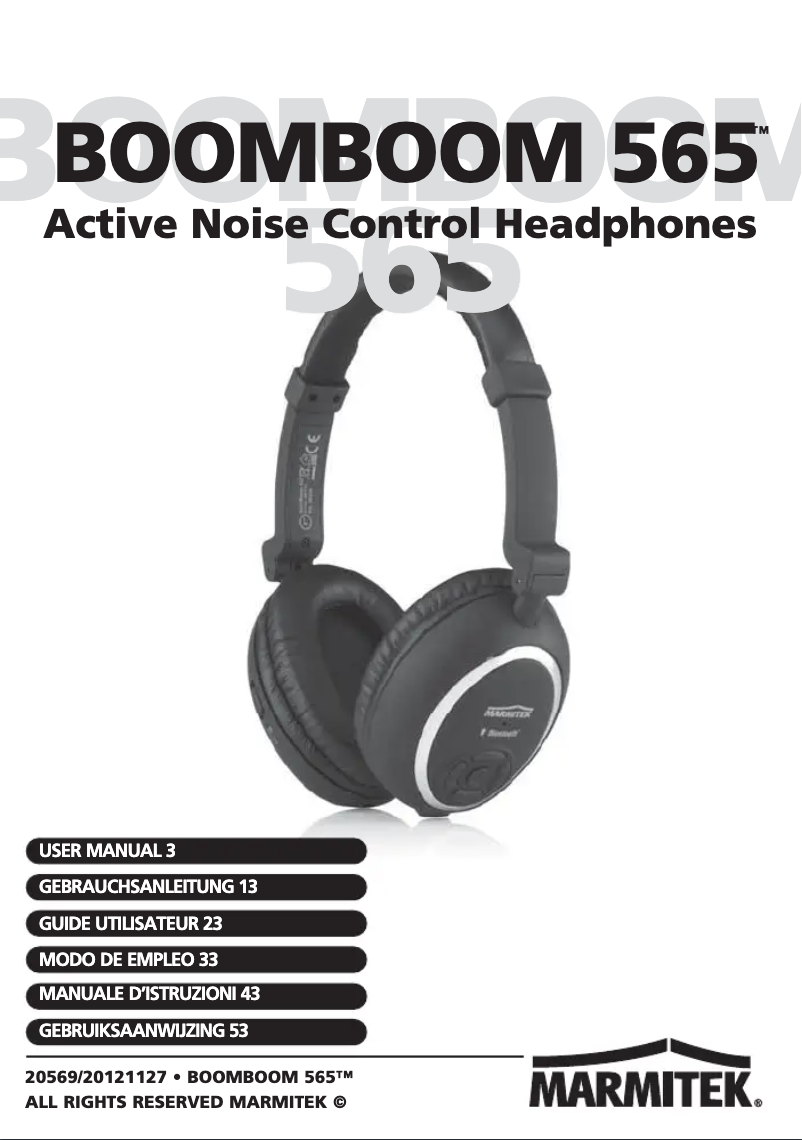 Page 1 de la notice Manuel utilisateur Marmitek BoomBoom 565