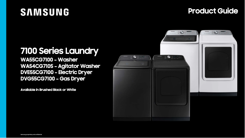 Page 1 de la notice Fiche technique Samsung DVG55CG7100W