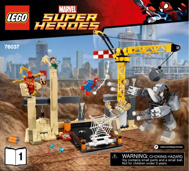 Page n°1 - Manuel utilisateur Lego Marvel Super Heroes 76037