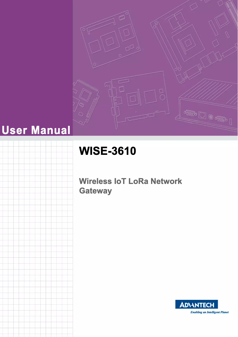 Page 1 de la notice Manuel utilisateur Advantech WISE-3610