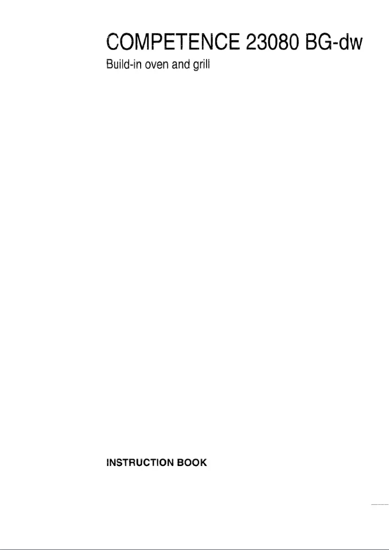 Page 1 de la notice Manuel utilisateur AEG Competence 23080 BG W