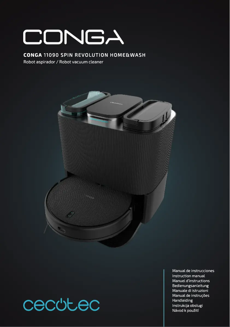 Page n°1 - Manuel utilisateur Cecotec Conga 11090 Spin Revolution Home&wash
