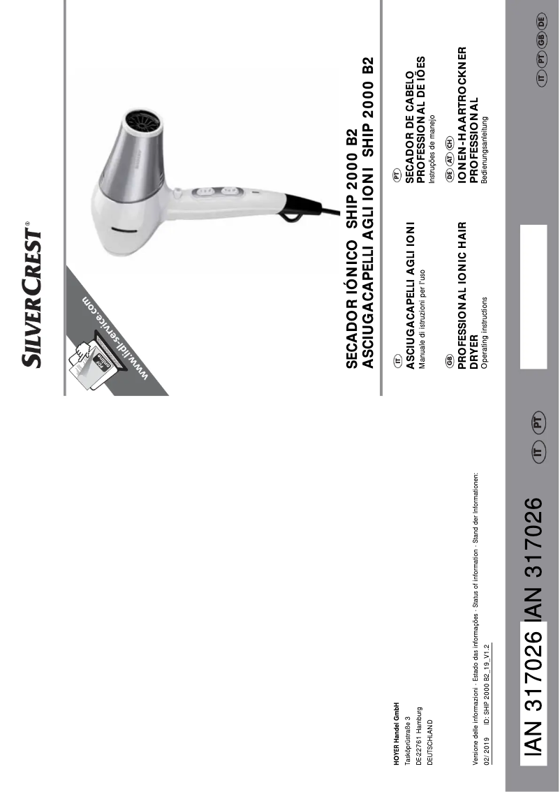 Image de la première page du manuel de l'appareil SHIP 2000 B2