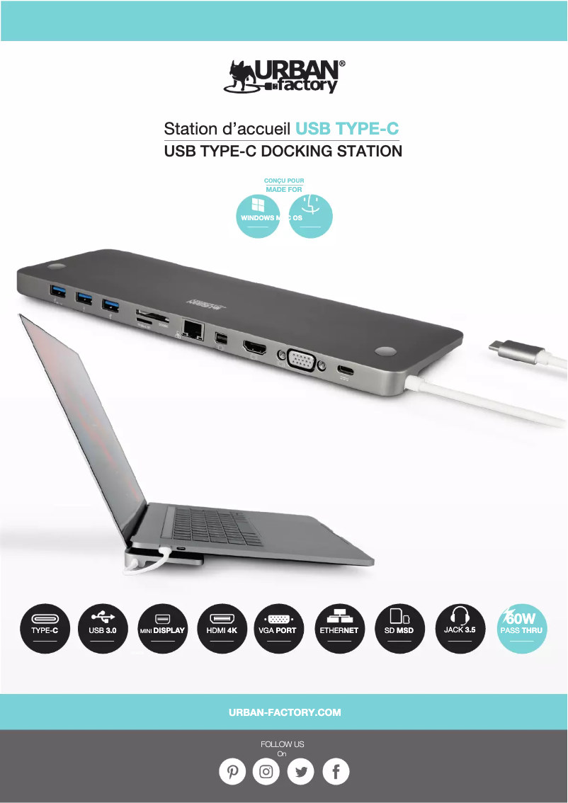 Image de la première page du manuel de l'appareil TCD01UF