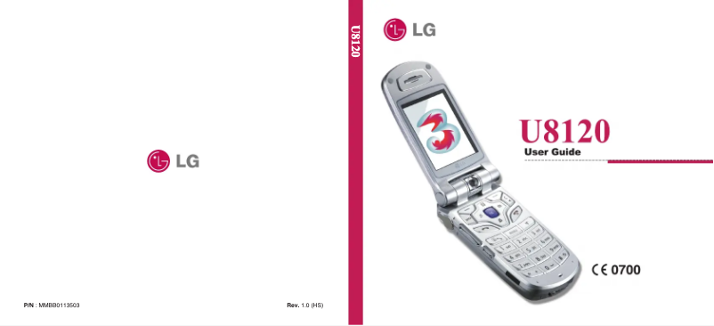Page n°1 - Manuel utilisateur LG U8120