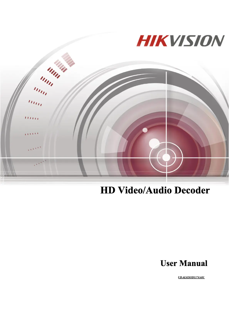 Page 1 de la notice Manuel utilisateur Hikvision DS-6404HDI-T