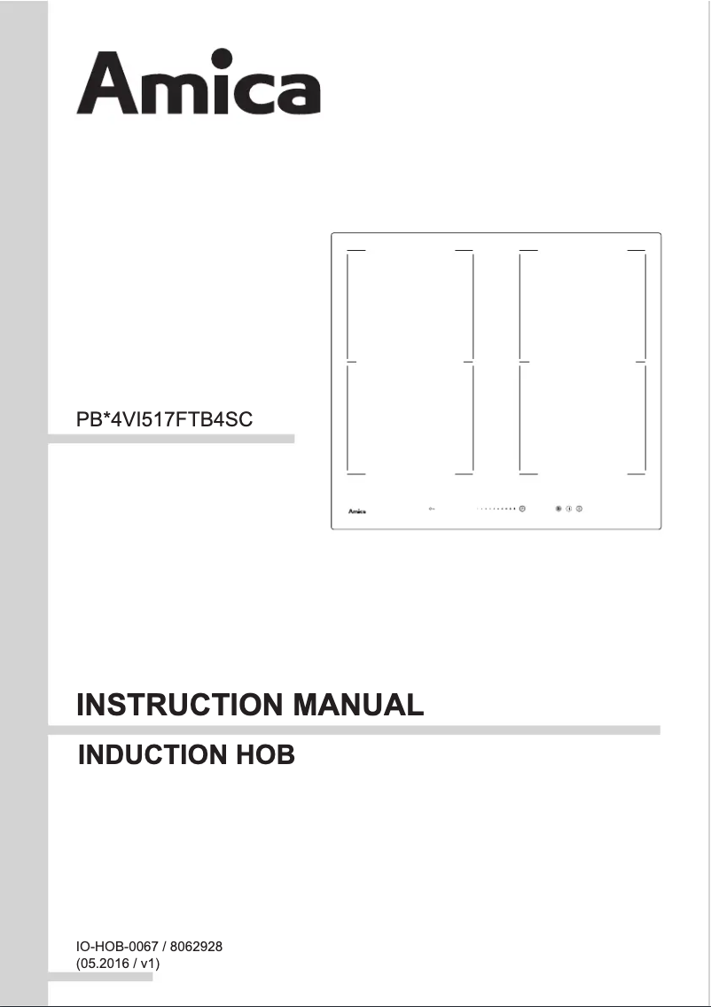 Página 1 del manual Manual de instrucciones Amica PI6544STK