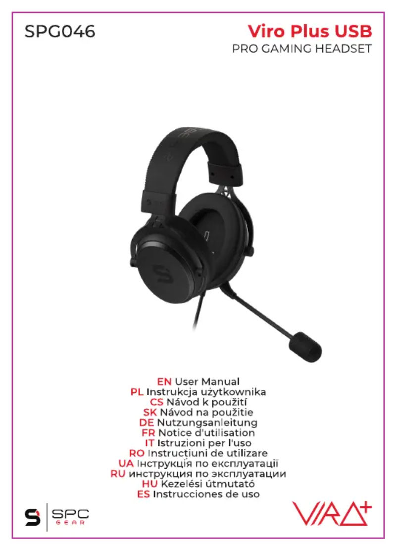 Page 1 de la notice Manuel utilisateur SPC Viro Plus SPG046