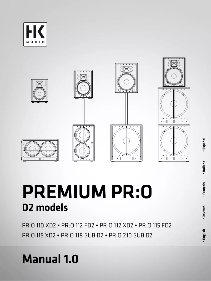 Image de la première page du manuel de l'appareil PR:O 112 XD2