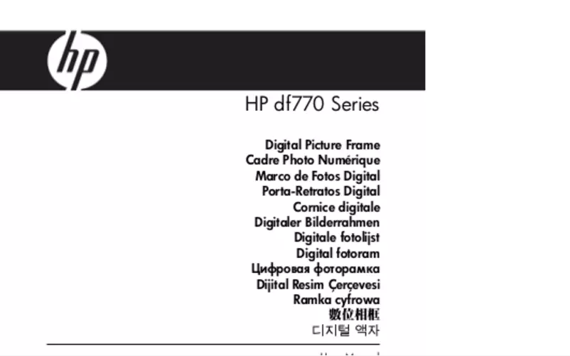 Image de la première page du manuel de l'appareil df770