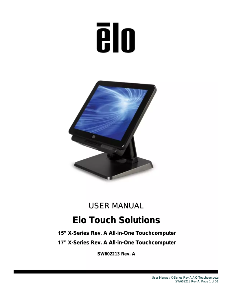 Image de la première page du manuel de l'appareil X5-15