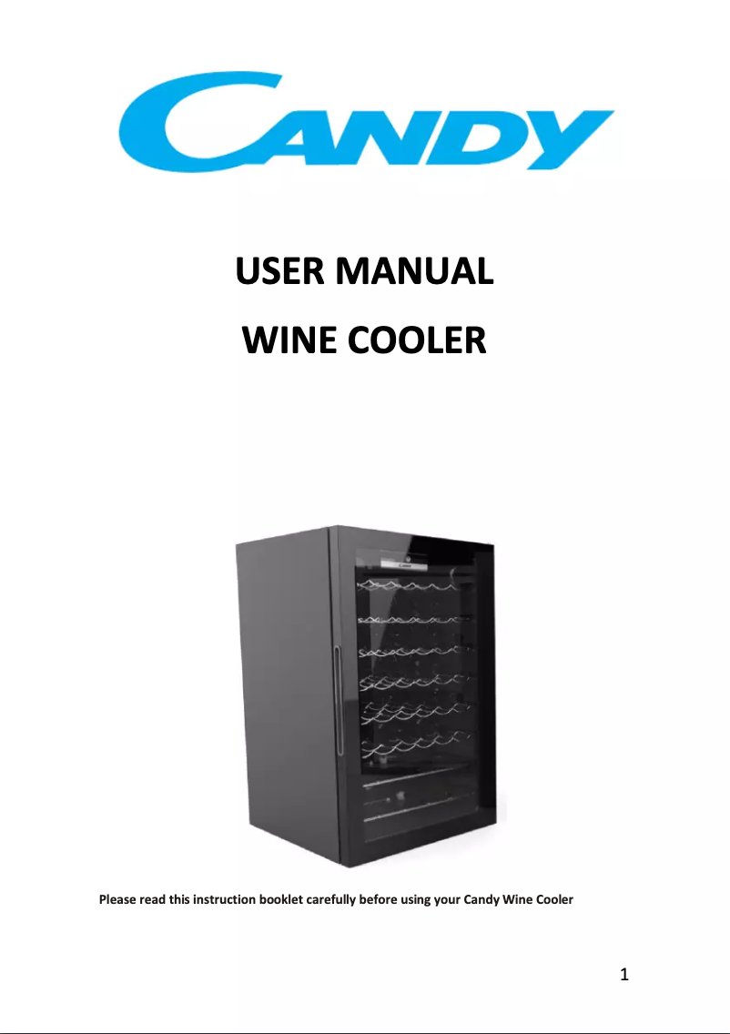 Page n°1 - Manuel utilisateur Candy CWC 021 MK/NF