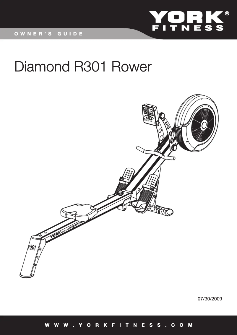 Página 1 del manual Manual de usuario York Fitness Diamond R301