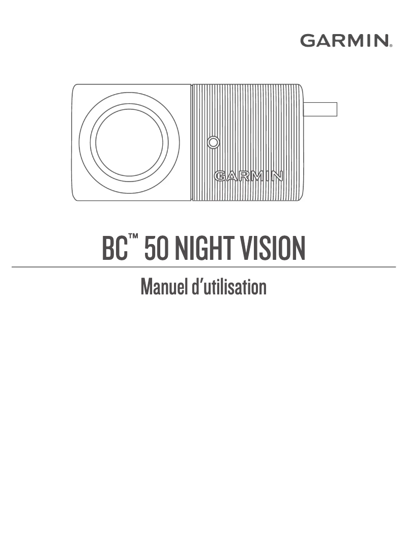 Page n°1 - Manuel utilisateur Garmin BC 50
