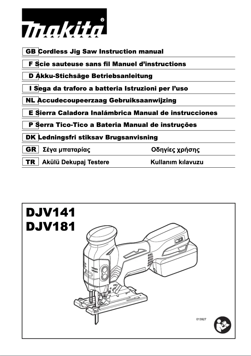 Page n°1 - Manuel utilisateur Makita DJV141ZJ