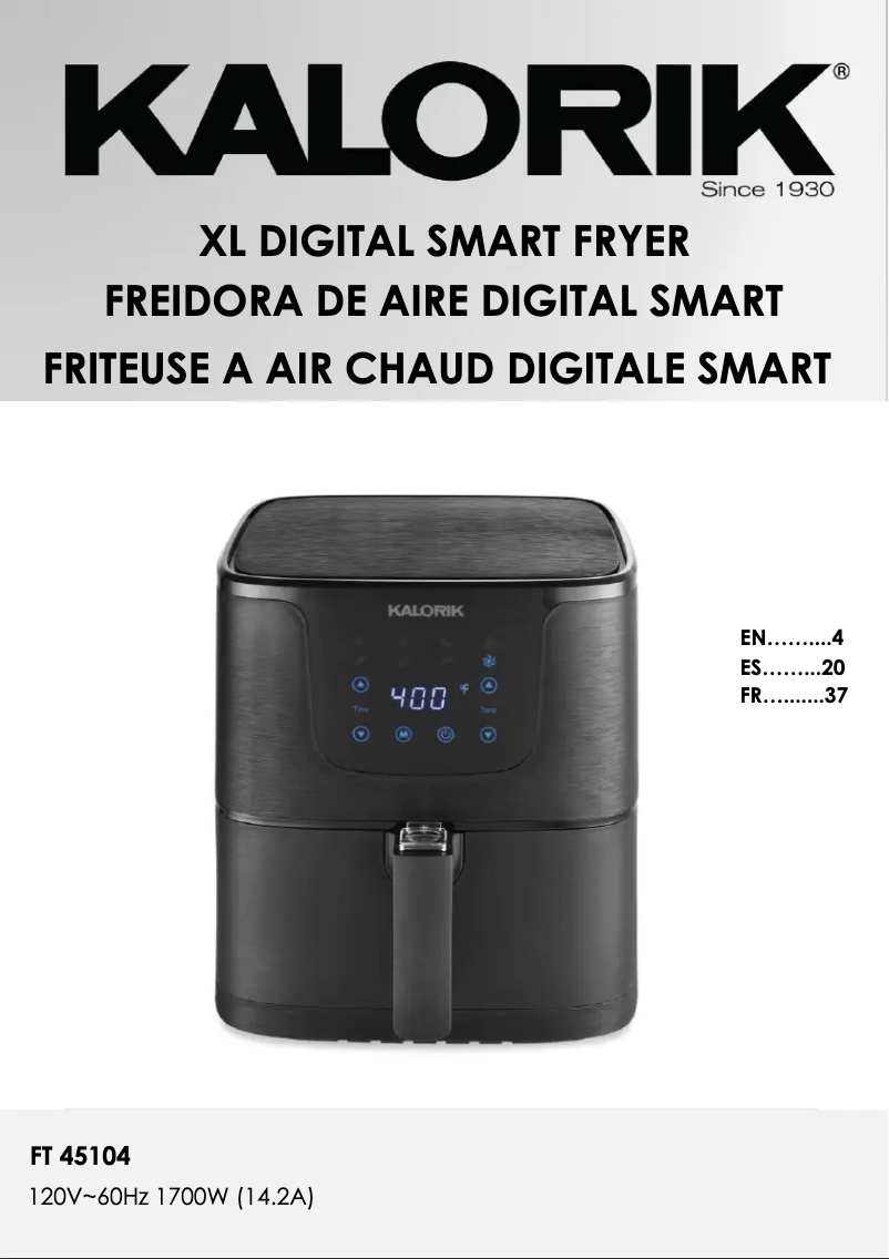 Image de la première page du manuel de l'appareil FT 45104 BK