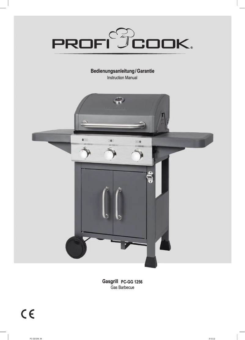 Imagen de la primera página del manual del dispositivo PC-GG 1256