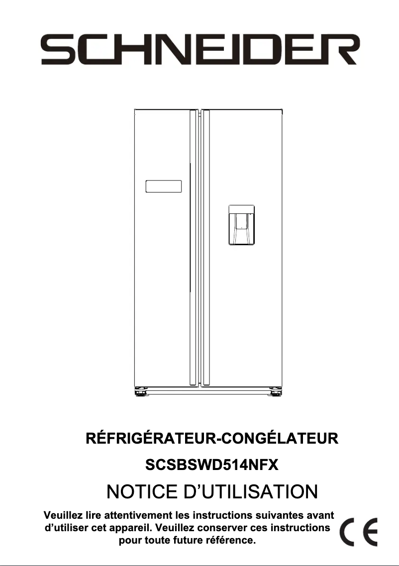 Page 1 de la notice Manuel utilisateur Schneider SCSBSWD514NFX