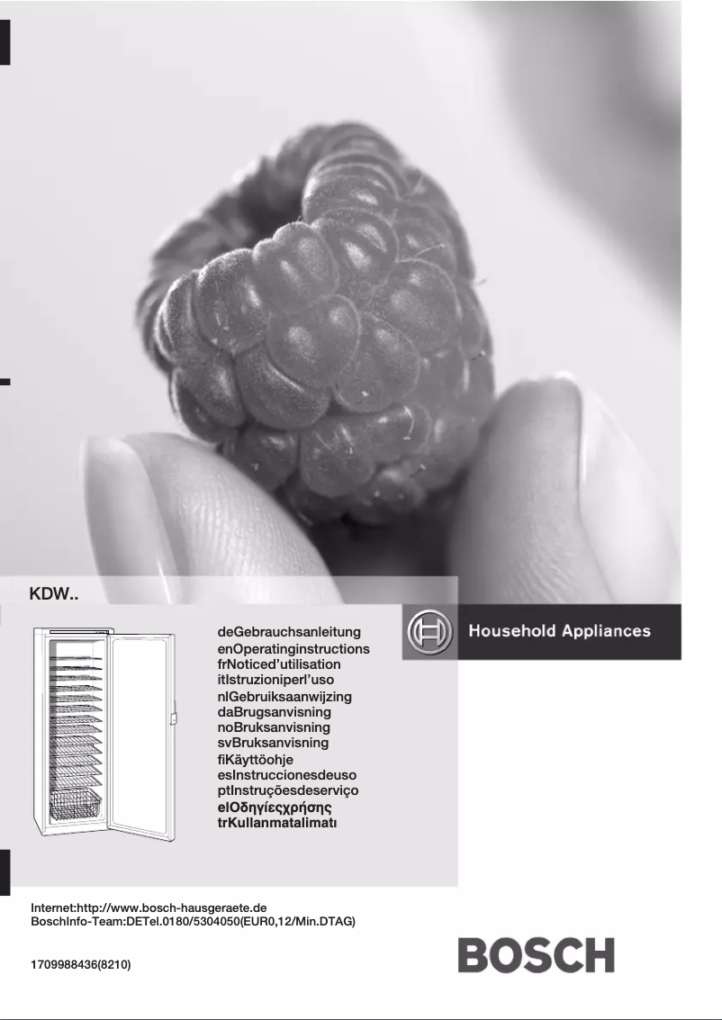 Page 1 de la notice Manuel utilisateur Bosch KDW40402