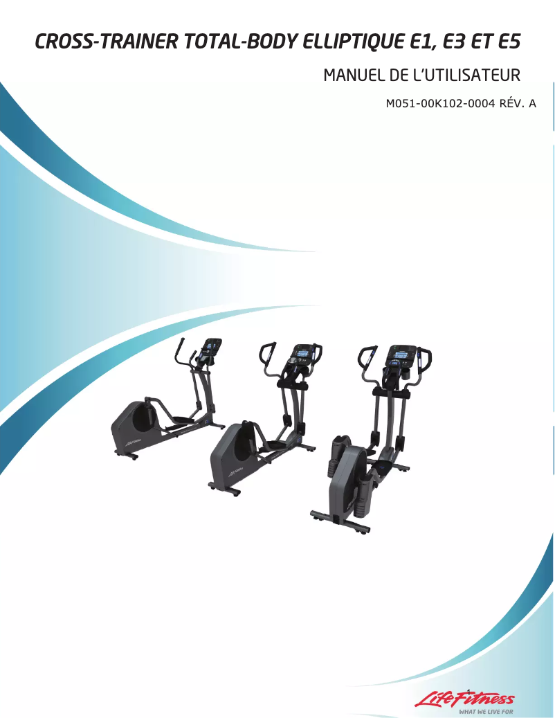 Página 1 del manual Manual de usuario Life Fitness E5