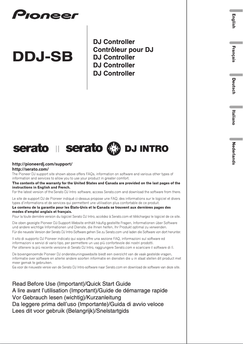 Page 1 de la notice Guide de démarrage rapide Pioneer PC-X10