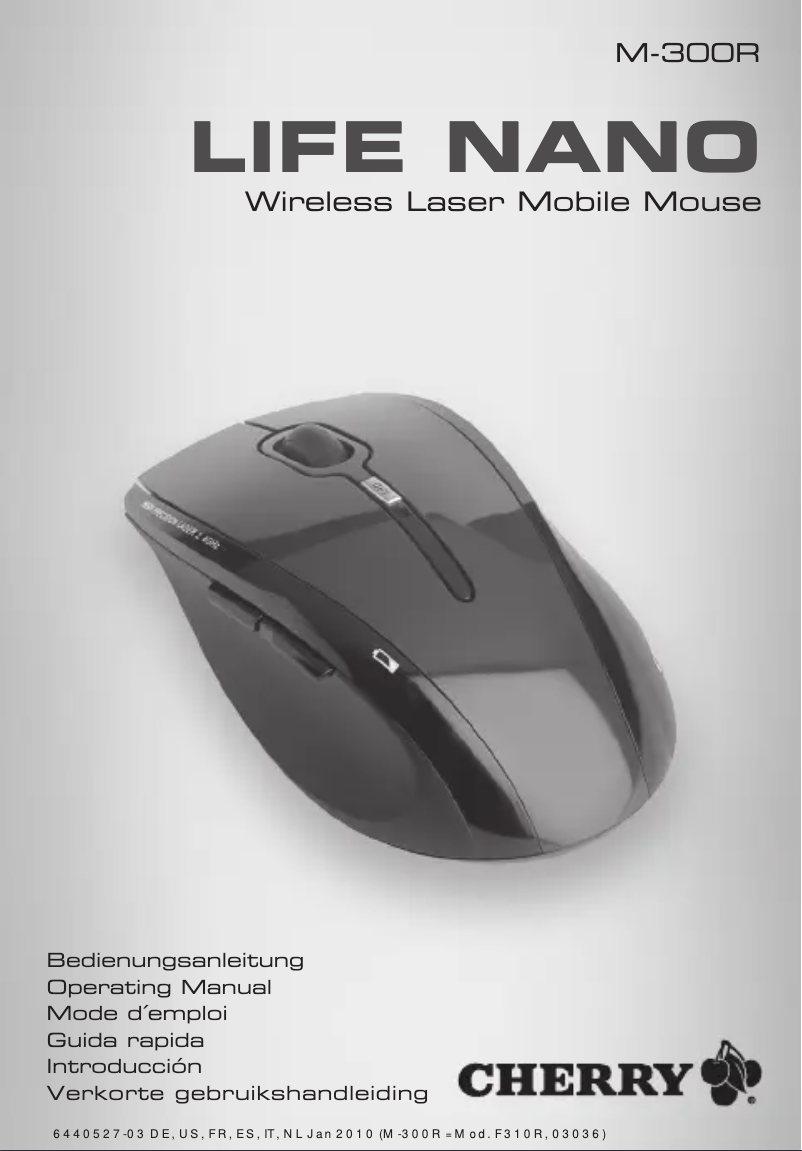 Page 1 de la notice Manuel utilisateur Cherry Life Nano M-300R
